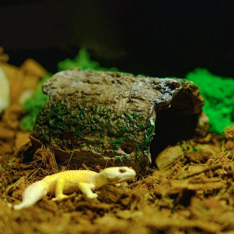 Fische und Reptilien Verstecke Höhle Baumloch Harz Baumstumpf Aquarien Terrarium Dekoration Aquarien Landschaftsgestaltungszubehör