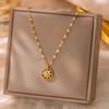 Chic 18k Gold Plated Stainless Steel Eight Pointed Star Pendant Necklace