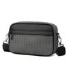 Men's Crossbody Woven Square Bag - Casual, Trendy, Sporty, High-Grade Business Storage