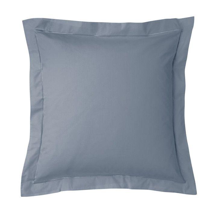 4-piece Percale Cotton Sheet Set "Julian" for Bed 140 X 190 Cm Pure Cotton - Julian Blue Jean -