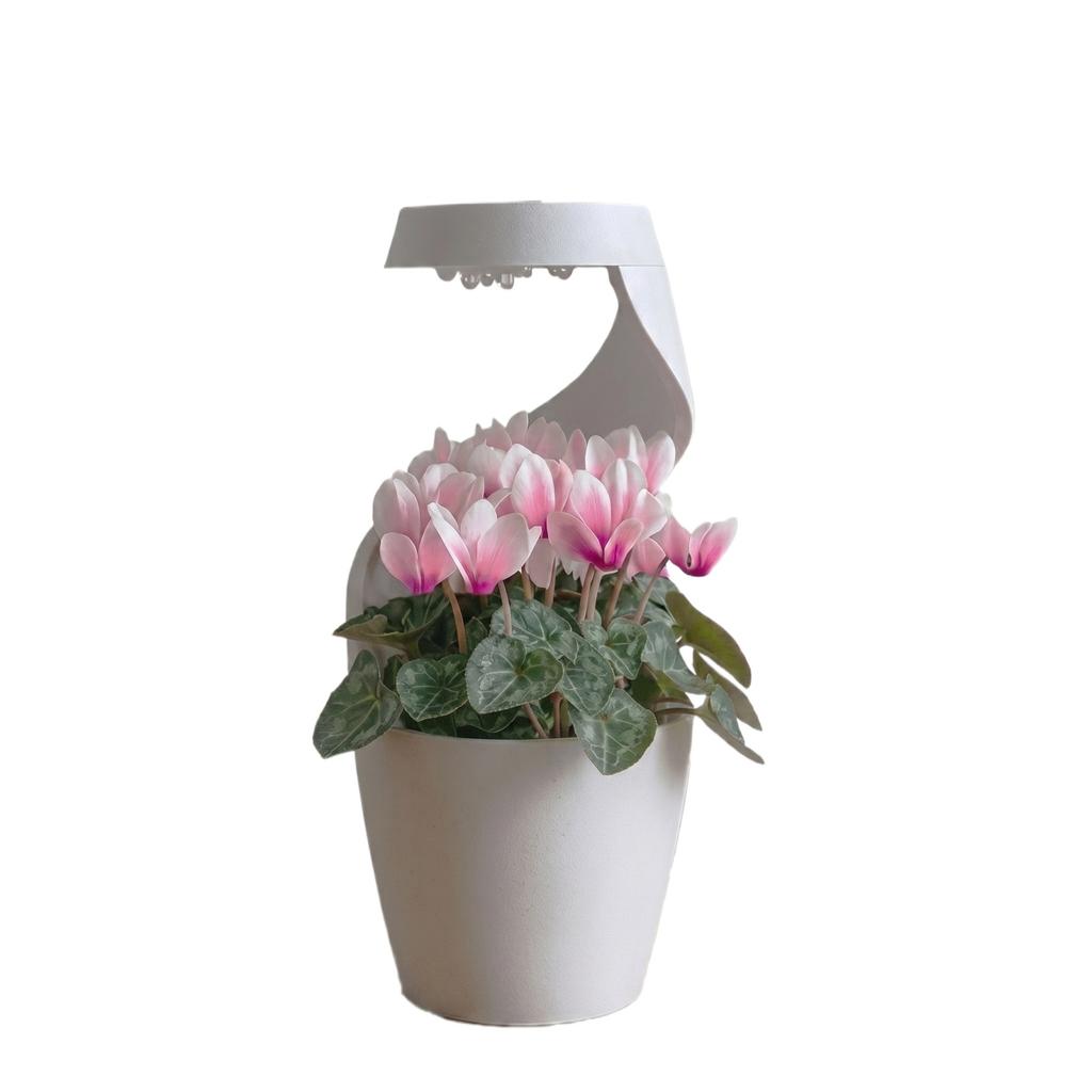 3D Printed Rotating Desktop Rain Watering Vase Self Circulating Plant Pot with Water Cycle System for Indoor Use Suitable for Desk Decoration