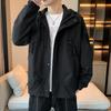 Herren Windbreaker Jacken Einfarbig Frühling Herbst Paar Outdoor Kapuzenmäntel Wasserdicht Männlich Sport Klettern Reißverschluss Oberbekleidung