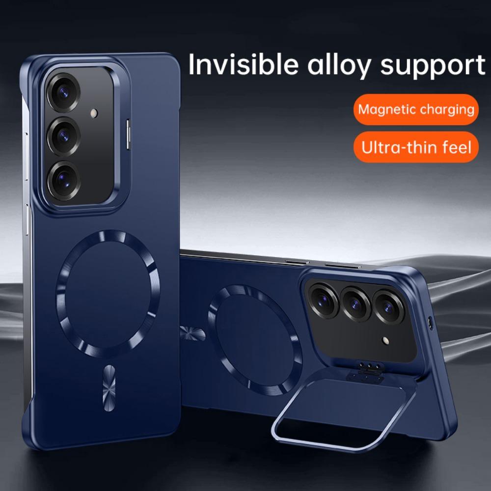 Für Samsung S25 S25+S25E S25Ultra Magnetische kabellose Ladehülle Handyhülle Halter rahmenlos Handyhülle Stoßfester Bumper Funda