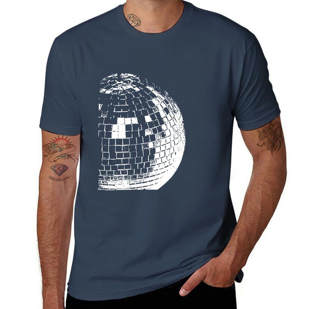 Disco Ball Lcd Soundsystem Tshirt Minimalist Casual Short Sleeve Top