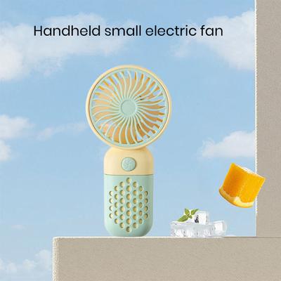 Ručný elektrický ventilátor Nízka hlučnosť Jednotlačidlový spínač Nabíjateľný cez USB Ventilátor vhodný na cestovanie Prenosná osobná klimatizácia