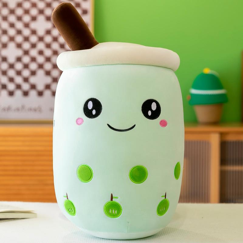 22-70cm Giant Size Bubble Tea Plushies Squishy Milk Tea Boba Pillow Peluche Ice Cream Fruits Juice Drink Bottle Prop Decor Gift