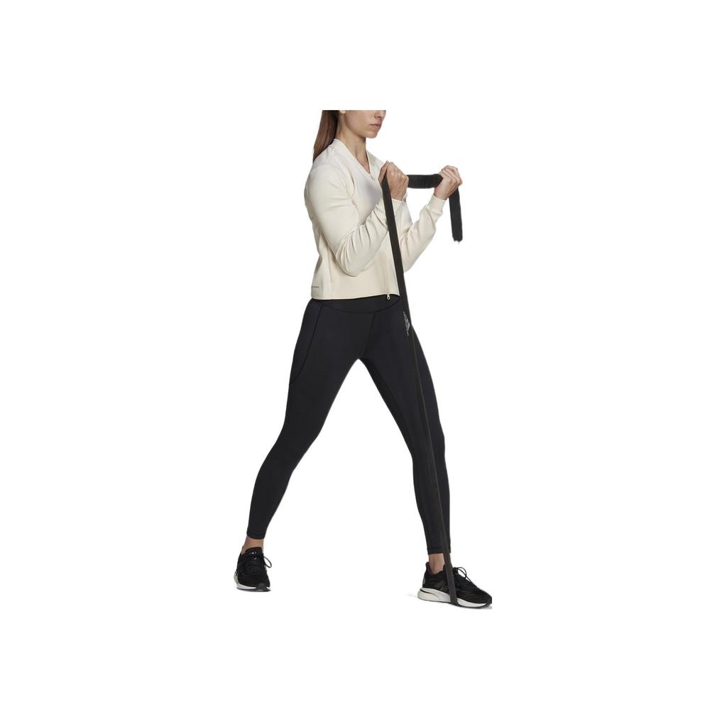 Adidas SS22 Sport Casual Stand Collar Jacket Women Jacket White HD9555