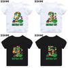 Master Builder Blocks Building Number Bow Print Boys Clothes 1 2 3 4 5 6 7 8 9 Years Birthday Kids T Shirt Baby Girls TShirts