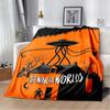 Krieg der Welten Retro Alien UFO Druck Flanell Überwurfdecke Warm Sofa Bett Heimdeko Fan Geschenk