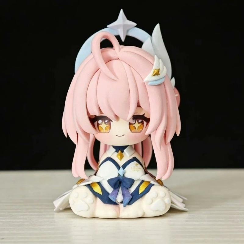 Chibi Sleeping Pose Mini Pvc Figure 8.5cm With Cloud Base And Interchangeable Hat Collectible Desk Car Display Decor Gift