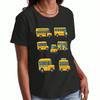 Schulbus und Kinder Unisex Baumwoll-T-Shirt, Premium-Druck aus reiner Baumwolle, Langlebig, Lässige Mode. Man muss nicht verrückt sein, um Lehrer zu sein Grafik