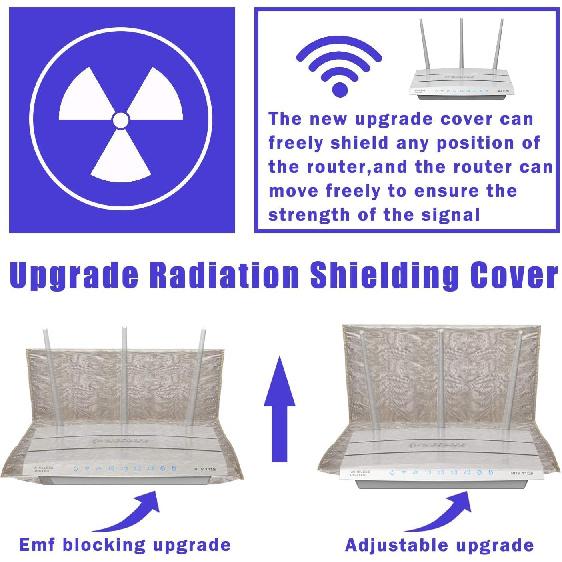 WiFi Cover Router EMF Cover Radiation Shielding WiFi Guard Emf Faraday Cage for Router 14IN x16IN