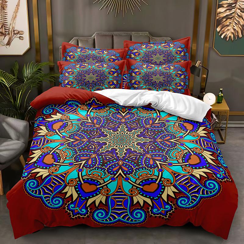 Fashion Technology Printing, 3D Digital Printing, Bedding, Duvet Covers, Pillowcases, Three-piece Sets