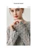 Hollow-Out Feather Design Women's Cashmere Knitwear Top - Lightweight Spring & Autumn Sweater