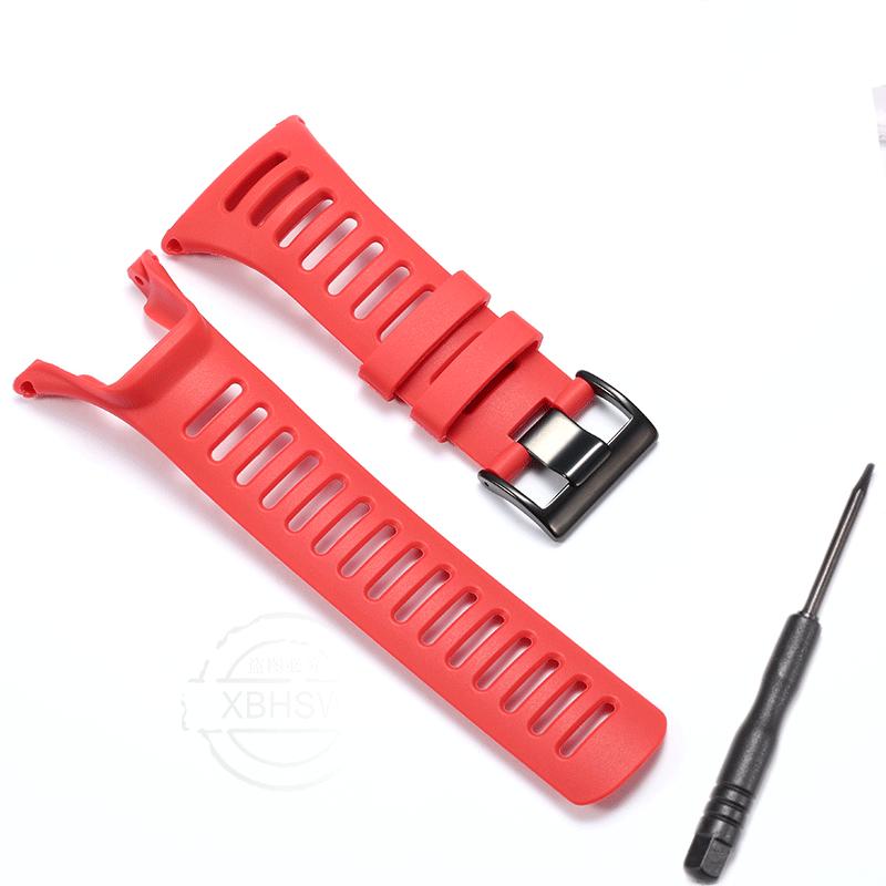 Rubber Strap Suitable For Suunto Ambit 2 2S 2R Ambit3 3S 3R Peak Outdoor Sports Waterproof Silicone Replacement Watch Band
