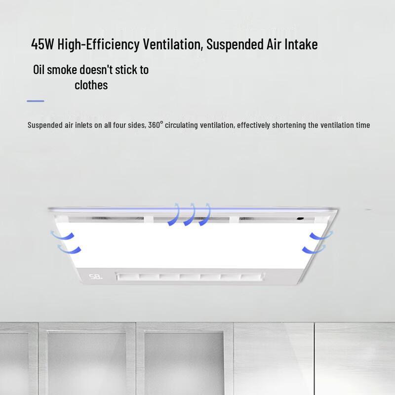 Haier Integrated Ceiling Dual-Core Cool Blast Fan with Negative Ions & Lighting