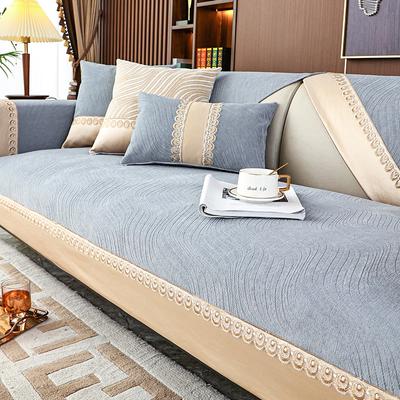 Four Seasons Універсальна диванна подушка з синелі, легка, розкішна, сучасна високоякісна протиковзка шкіряна накидка на диван, накидка на подушку, тканина