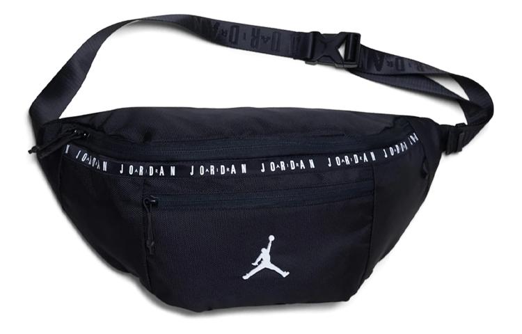 Jordan Polyester Crossbody Bag, Sling Bag, Fanny Pack Regular Unisex Black 9A0245-023