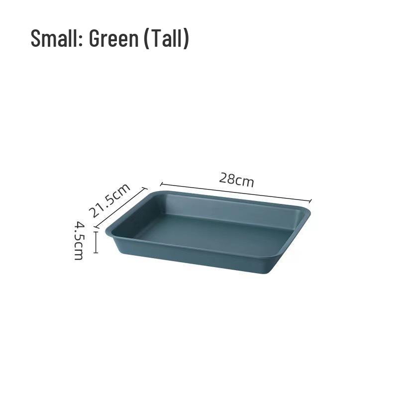 Rectangular Ins Style Plastic Tray for Tea, Water, and Fruit Cups