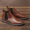 40~46 Męskie Botki Chelsea Marka Retro Wygodne Modne Męskie Buty