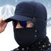 Chapéu Lei Feng chapéu masculino inverno versão coreana chapéu frio nordeste inverno ciclismo protetor de orelha engrossado à prova de vento chapéu de algodão quente inverno