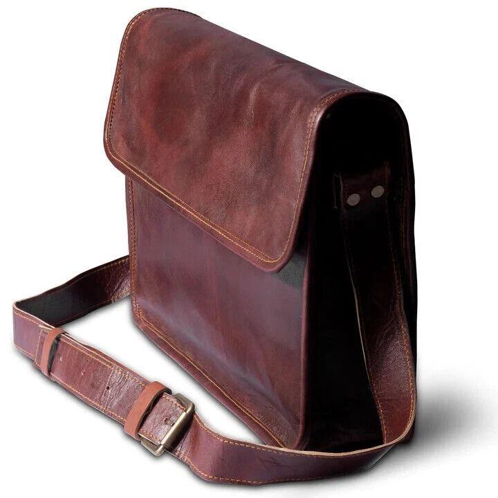 Leather Men's Messenger Shoulder Laptop Under Budget Bag Briefcase Vintage