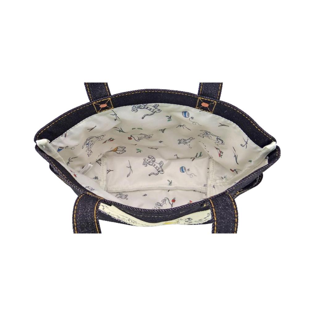 Nakajima Corporation Winnie the Denim Mini Tote H20 X W31 X Pooh/Friends Bag, D10cm, 199720-24