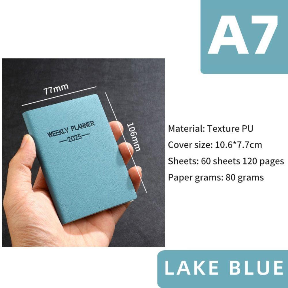 Portable A7 To Do Planner Softside Journal Notebook Fashion Time Management Notebook  Memo