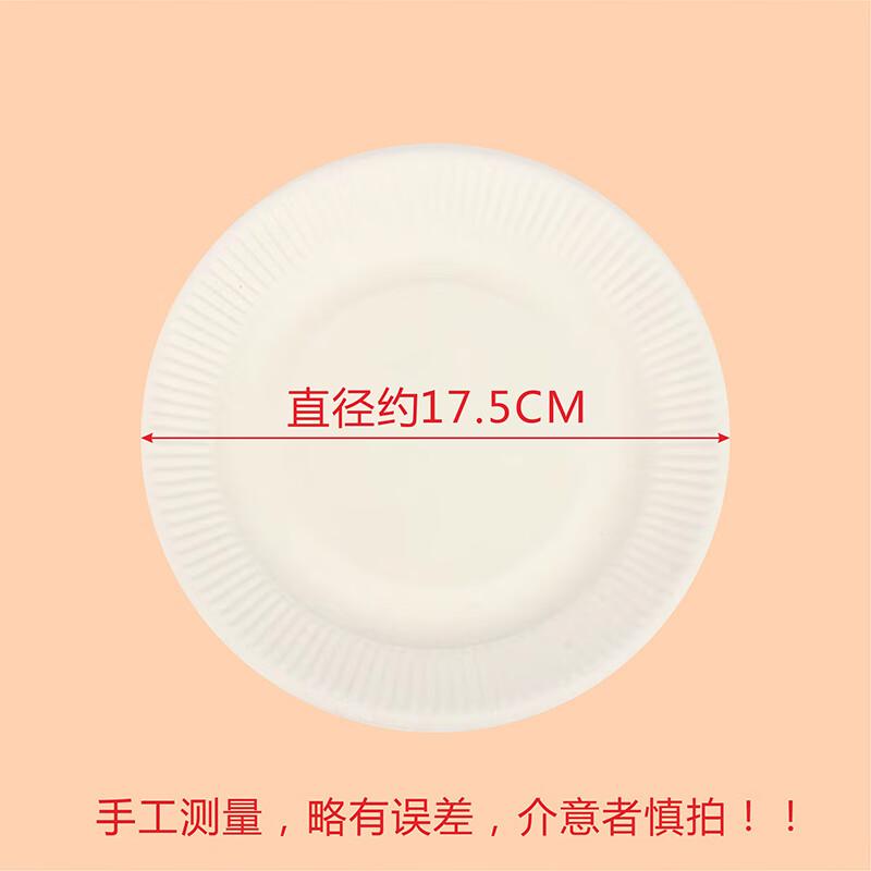 Disposable White Paper Plates