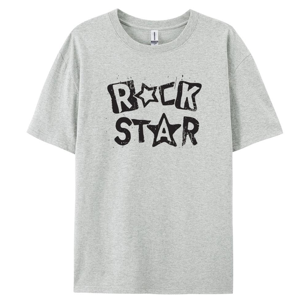 RockStar Summer Essential Pure Cotton TShirt with Short Sleeves and Round Neck