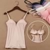 Plus-Size Women's Backless V-Neck Modal Camisole with Built-in Bra for Yoga