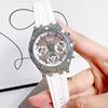 Ladies' Quartz Watch Stainless Steel Case Silicone Strap Quartz Movement For Daily Gatherings GW0407L4