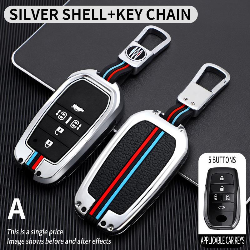 Car Remote Key Cover Case Bag Shell Holder for Toyota Avalon CHR C-HR Camry Corolla Prius Prado RAV4 Protector