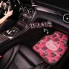 Car Floor Mat with Wire Loops for Driver and Rear Seat, New Model, Easy to Clean, Wear-Resistant, Dirt-Proof, Single Piece, Women's Car Interior Mat