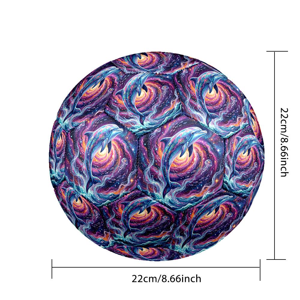 1pc Cosmic Dolphin Journey Durable Size 5 Soccer Ball Professional Match Training Football Indoor &Outdoor Sports Ball P60171