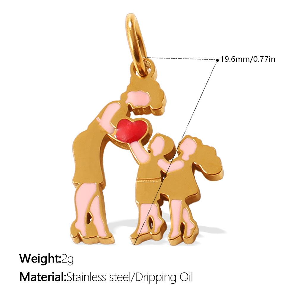 Niche Medical Care Theme, Oil Drop Pendant, First Aid Kit, Tooth Shape, Diamond-Encrusted Jewelry Accessories