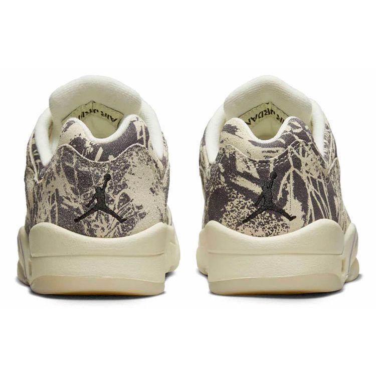 Air Jordan 5 Retro Low Expression Women Sneakers Cream Coconut-Milk Black DA8016-100