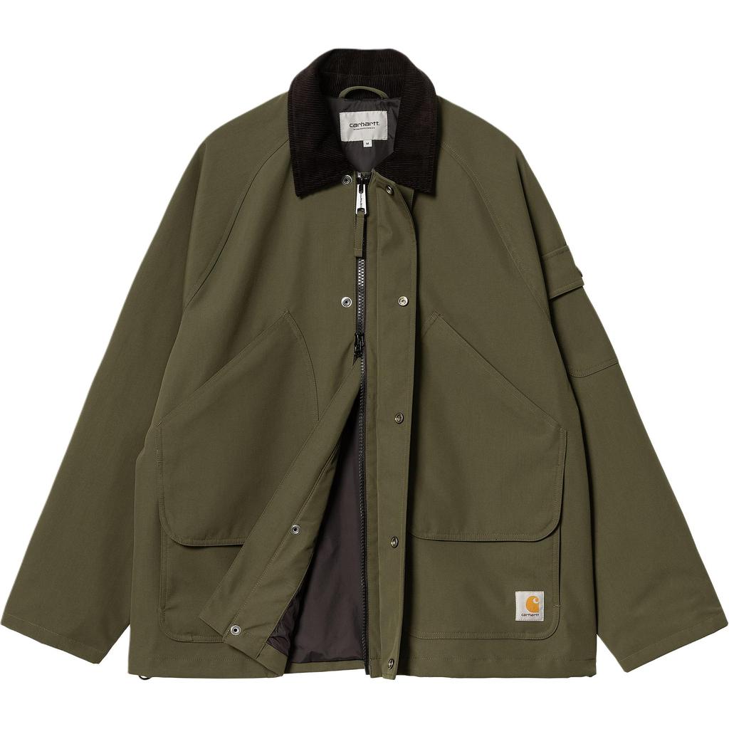 Carhartt WIP FW24 K Fullscreen Clarton Jacket Front Inner Pocket Square Label Long Sleeve Casual Loose Comfortable Jacket Men Jackets I033871-2JB-XX