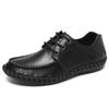 Handmade Casual Shoes For Men Lace Up Split Leather Moccasins Plus Size 38-46 Tenis Masculinos