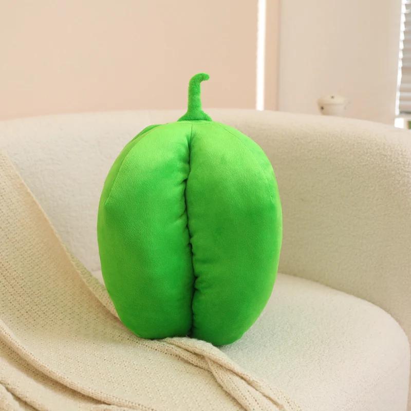 Simulation Vegetable Red Green Pepper Plush Toy Cute Soft Plant Pillow Dolls Stuffed Chili Pillow Children Room Decor Gift