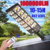 Dual-Row Wide Angle 1000000LM Solar Street Light 504 LED IP65 Waterproof 3 Working Modes Motion Sensor Garden Terrace Patio Lamp