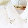 Perfect Match Fashion High Grade Shirt Fake Collar For Women  Removable Beads False Collar Mujer Detachable Collar Lapel Blouse Top Decor