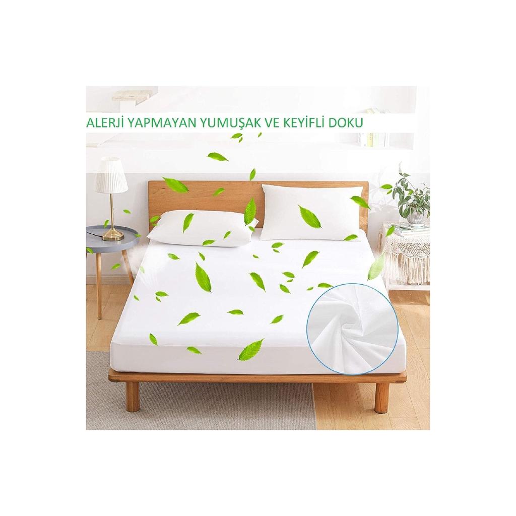 100% Micro Fabric Full Edge Liquid Proof Fitted Mattress Protector Sheet Mattress Mattress Mfsg