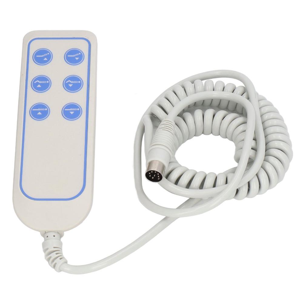 Durable 6 Button Lifting Bed Controller 8 Pin Plug Wear Resistant Hospital Bed Remote Lift Chair Remote Lift Chairs