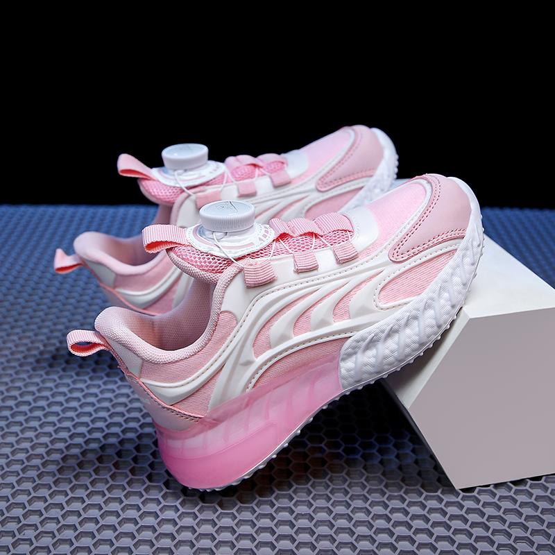 

Детская модная дышащая обувь для скейтбординга с низким верхом, детская спортивная обувь для бега, удобные кроссовки для спортзала для мальчиков и девочек 28 розовый