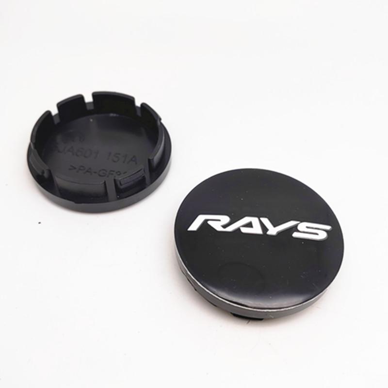 ATA1 4pcs 56mm 53mm Volk Rays Racing Wheel Center Caps Hub Car Styling Rims Replacement Rims Cover Emblem Badge Auto Accessories