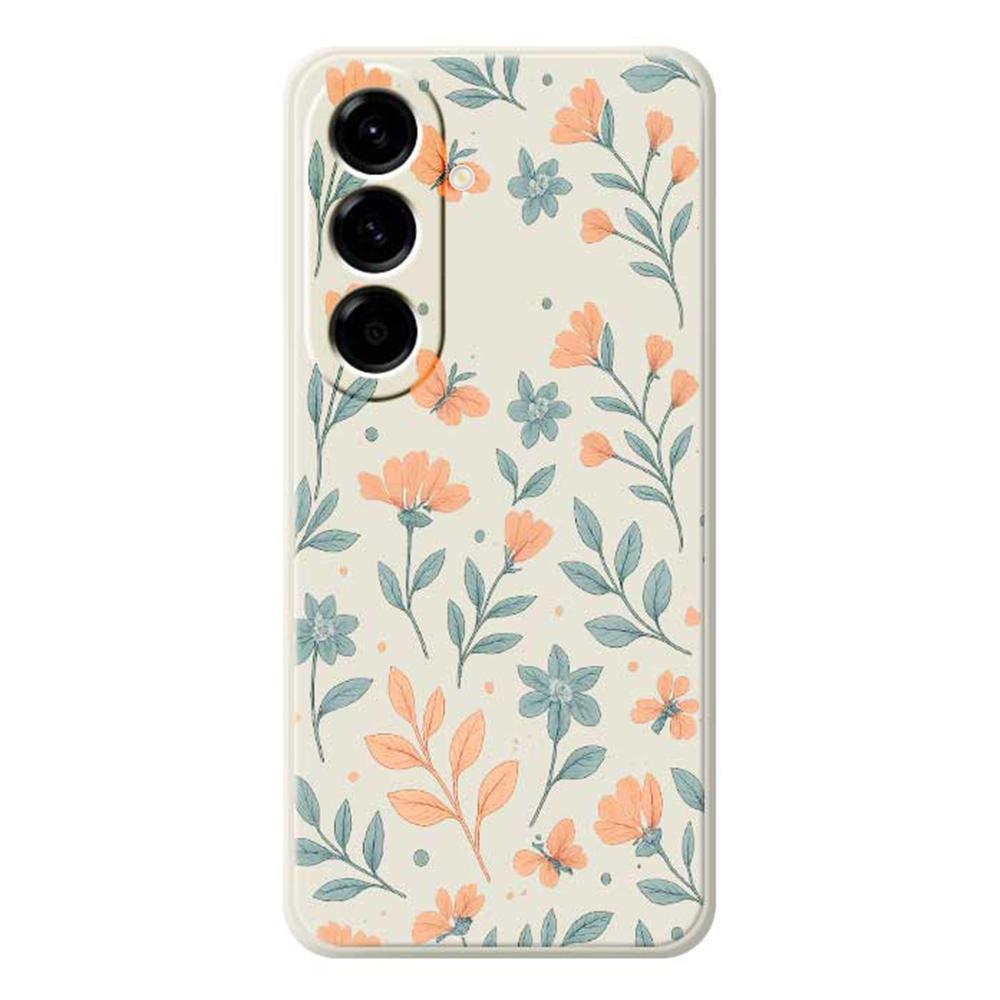 For Samsung Galaxy A56 5G Case Yellow Flowers Pattern Printing Straight Edge TPU Phone Back Cover