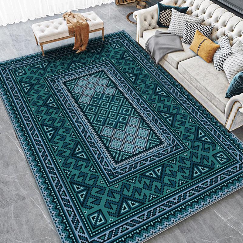 Retro Europe Morocco Style Carpet Living Room Sofa Bedroom Study Kitchen Entrance Door Mat Non-slip Persia Home Decorstyle Rug