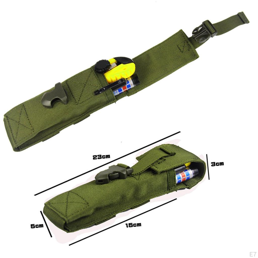 Flashlight , Pouch, Waterproof Nylon Pouch LED for Duty Belt Carry Case Holder