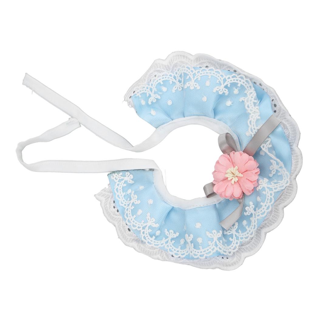 Cat Lace Scarf Breathable Soft and Comfortable Cute Lace Princess Pet Saliva Towel for Small Medium